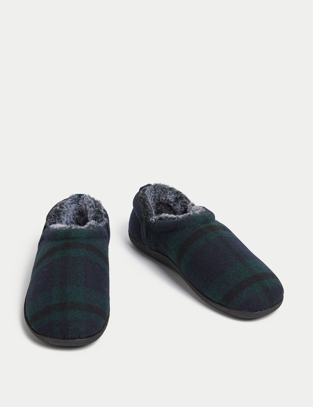 Checked Mule Slippers 1 of 4