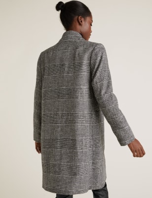 M&s 2025 checked coat