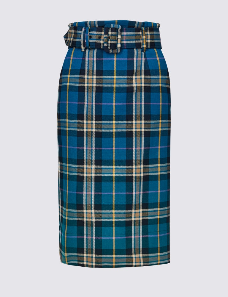 Blue skirt marks and spencer top