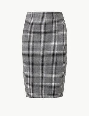 Checked Pencil Skirt Image 2 of 4