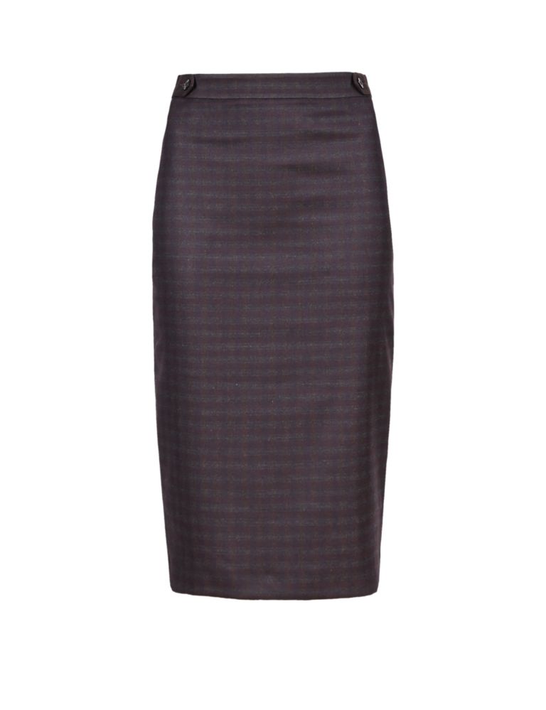 Checked Pencil Skirt 3 of 4