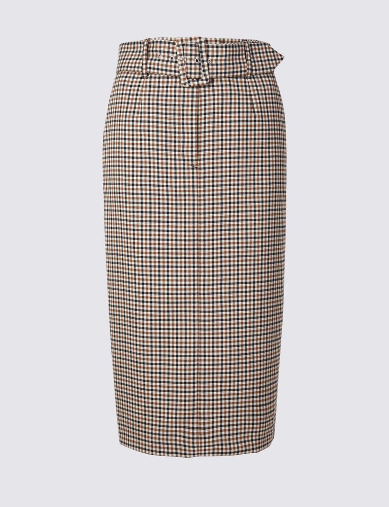 Checked Pencil Skirt 2 of 4