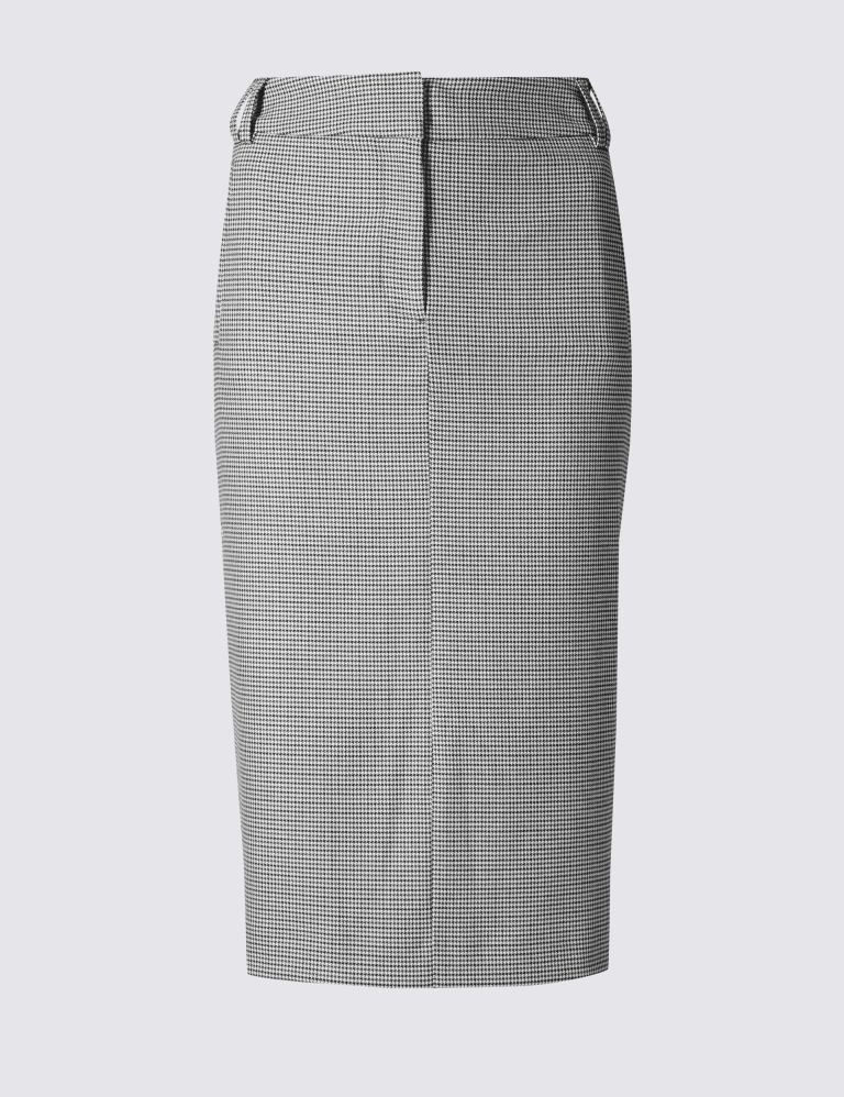 Checked Pencil Skirt M S Collection M S