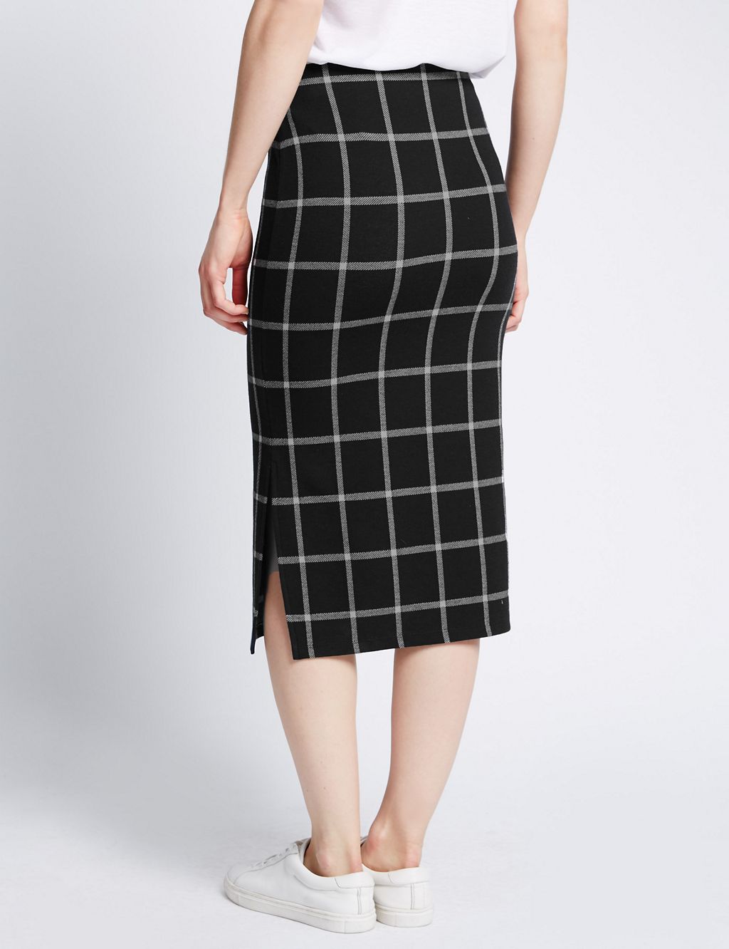 Checked Pencil Skirt 2 of 3