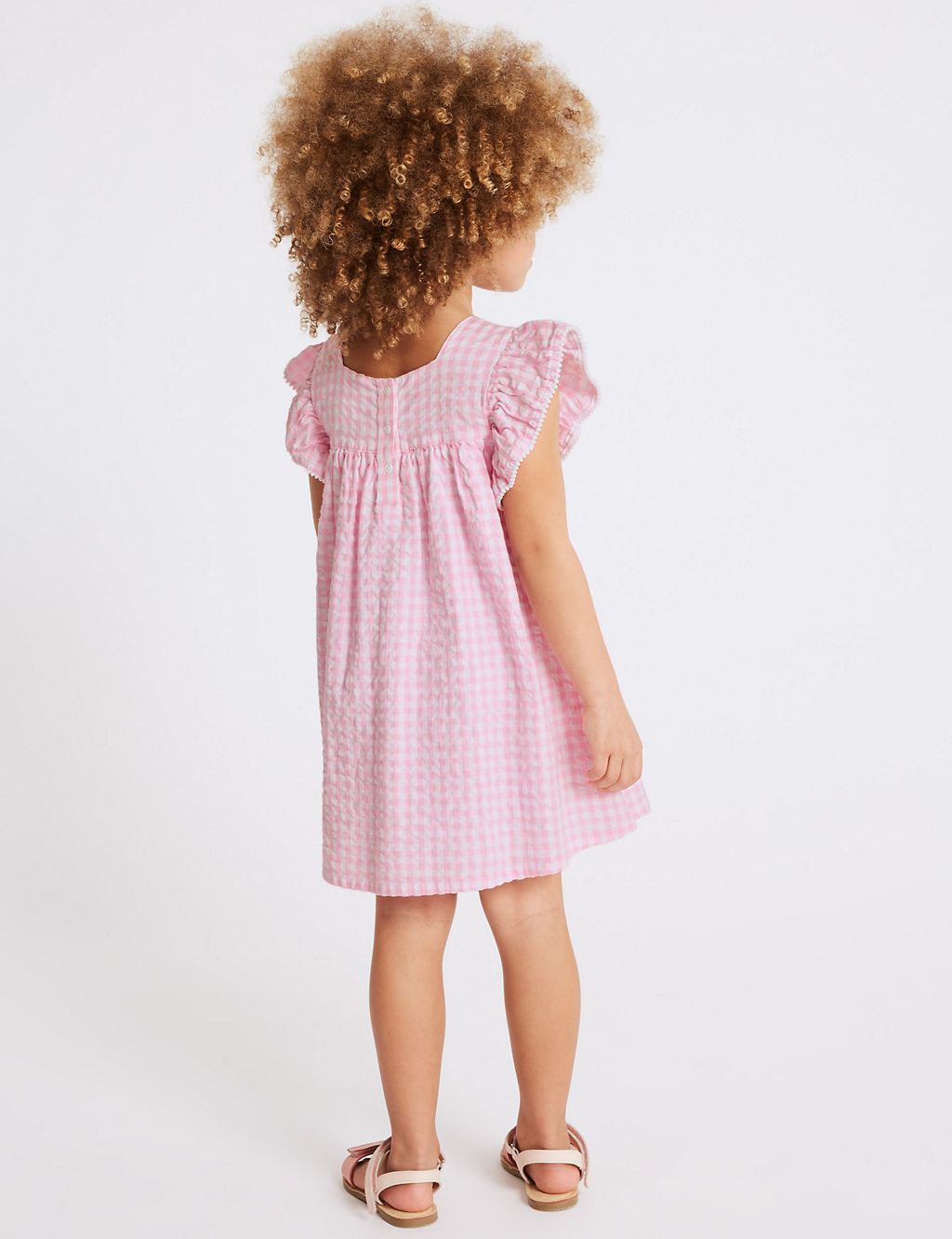 Checked Pure Cotton Dress (3 Months - 7 Years) 2 of 6