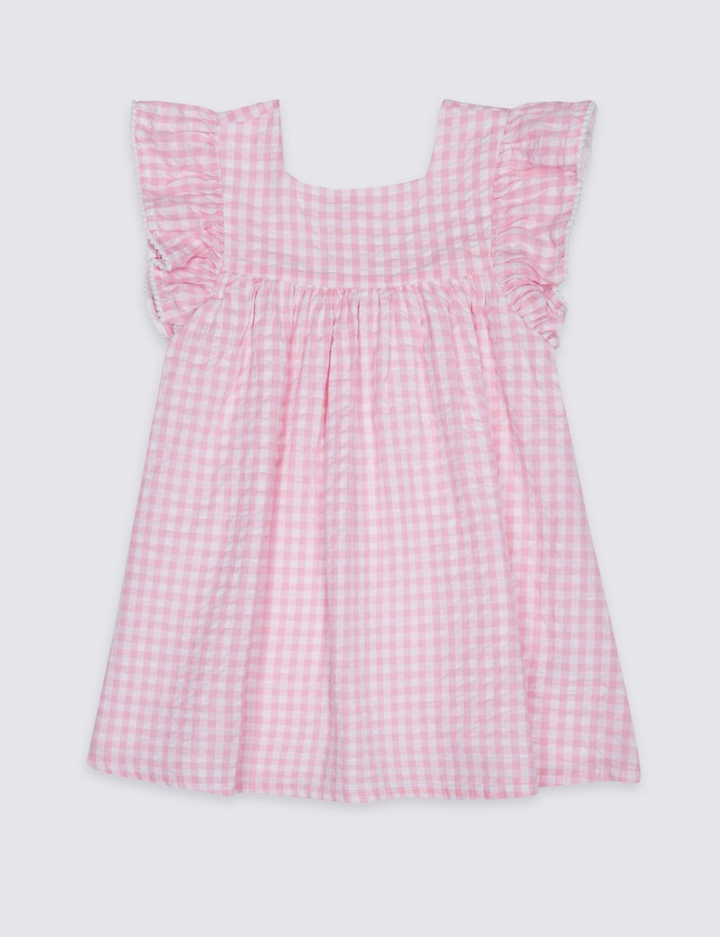 Checked Pure Cotton Dress (3 Months - 7 Years) 1 of 6