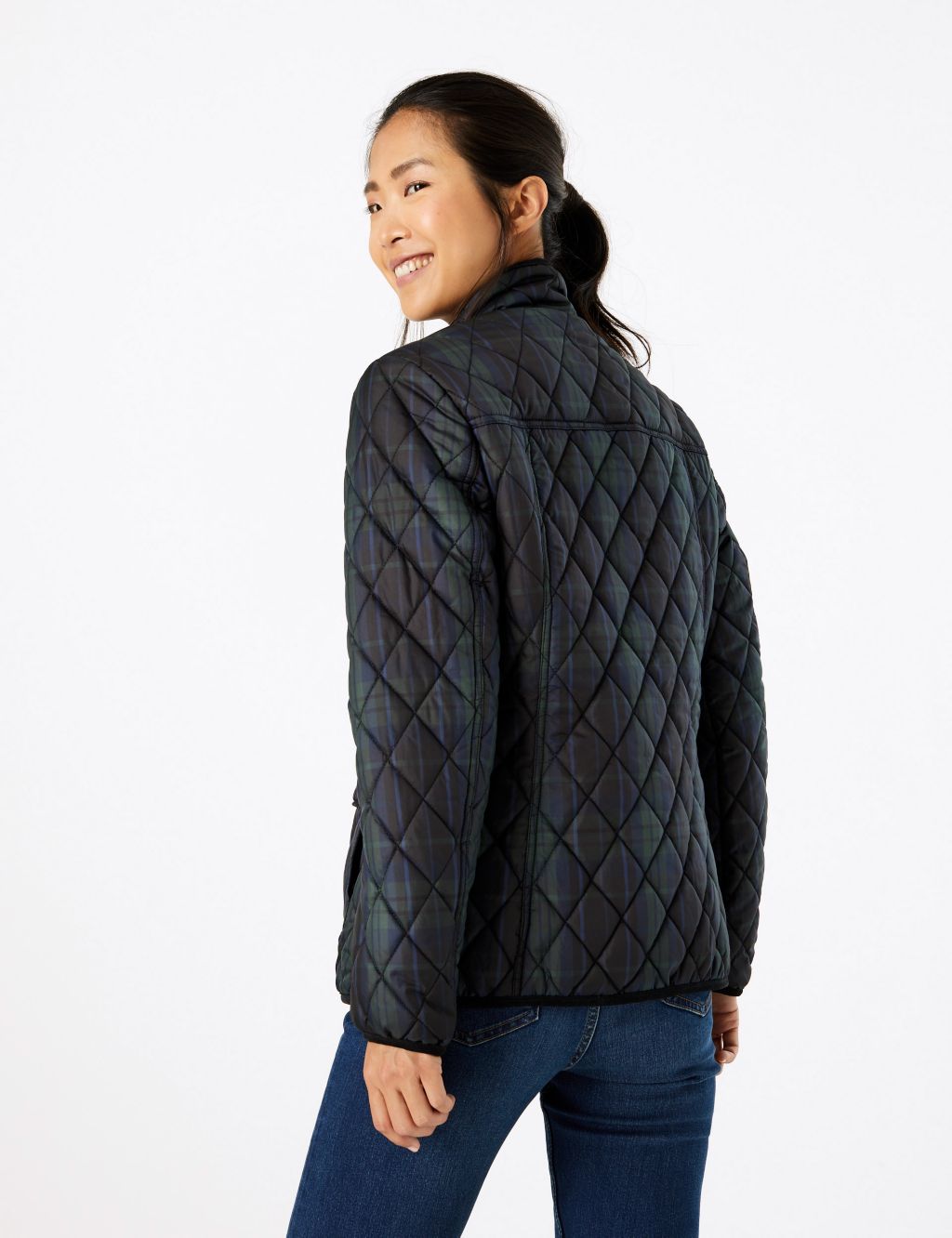 Checked Quilted Utility Jacket 4 of 5