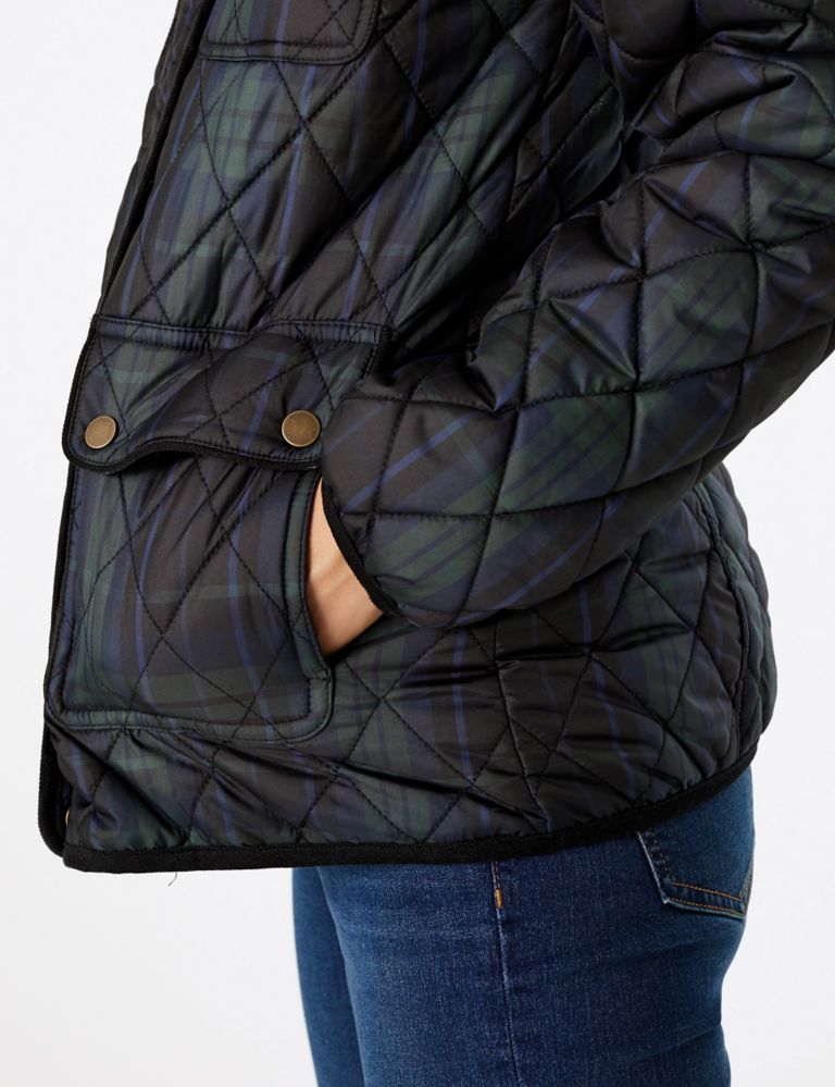 Checked Quilted Utility Jacket 5 of 5
