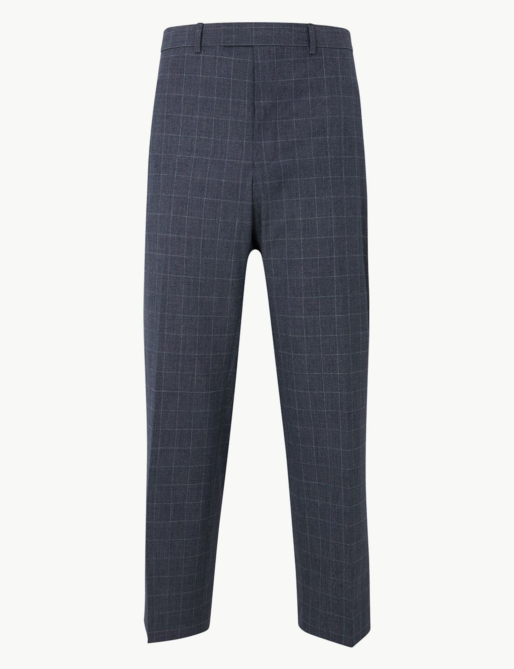 Checked Regular Fit Trousers with Stretch 1 of 1