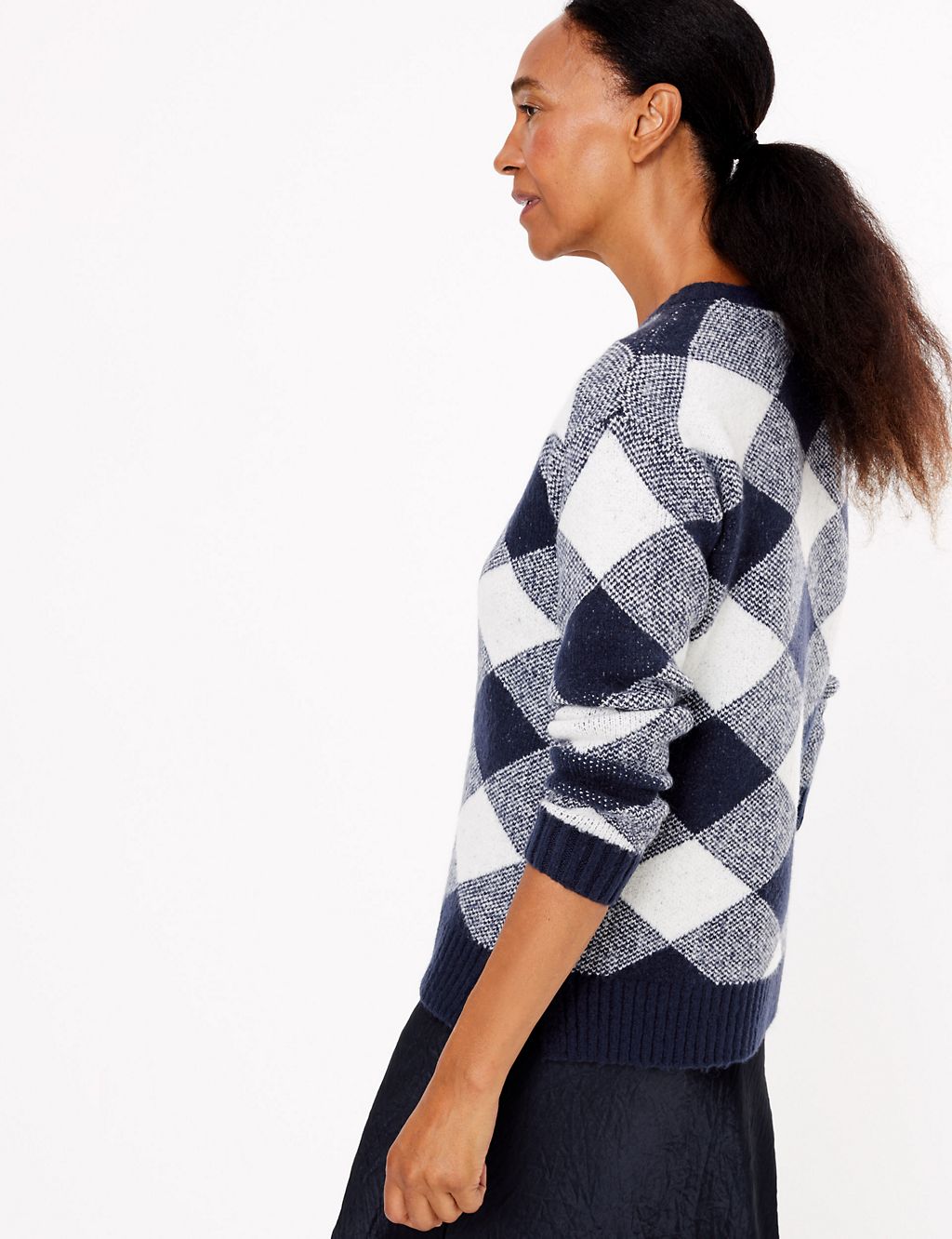 Checked Relaxed Fit Jumper 2 of 4