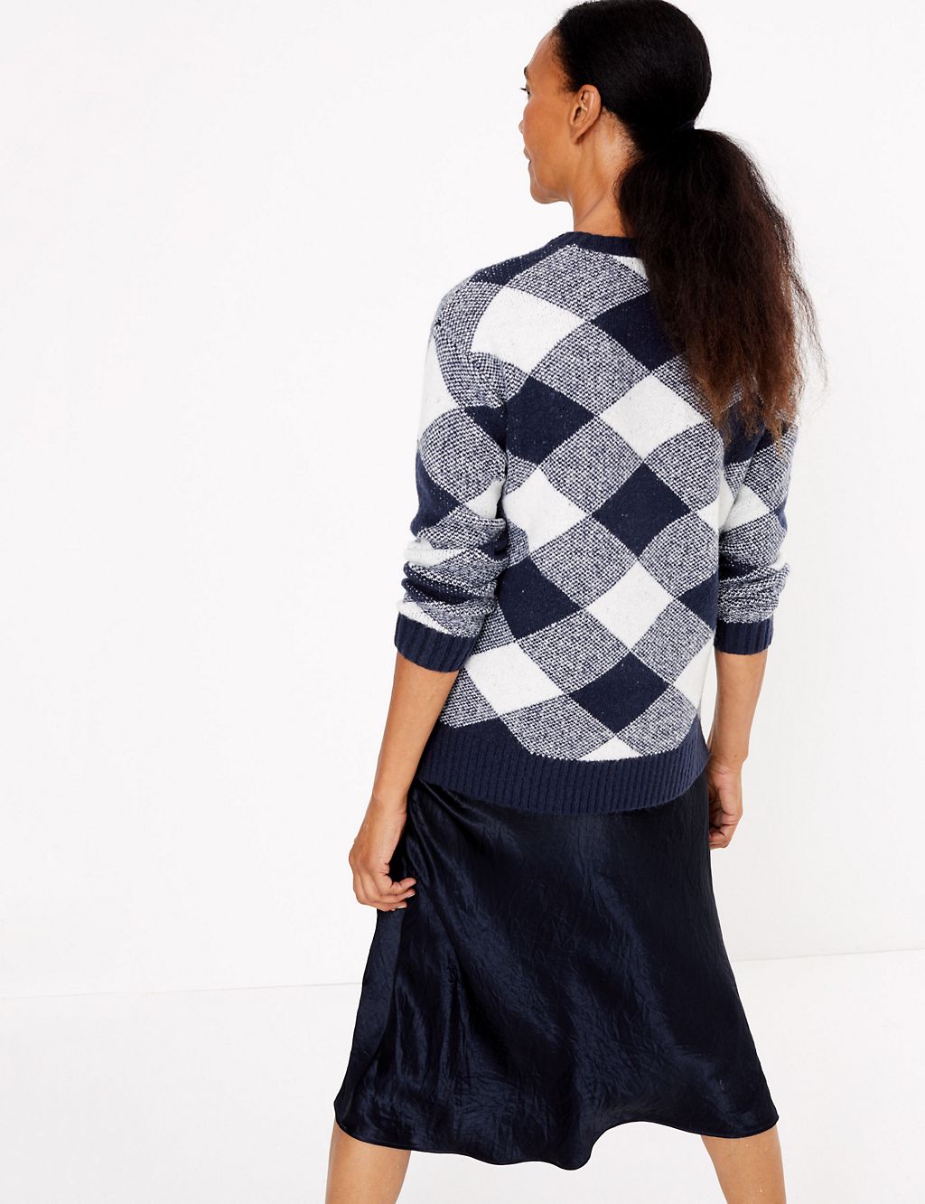 Checked Relaxed Fit Jumper 4 of 4