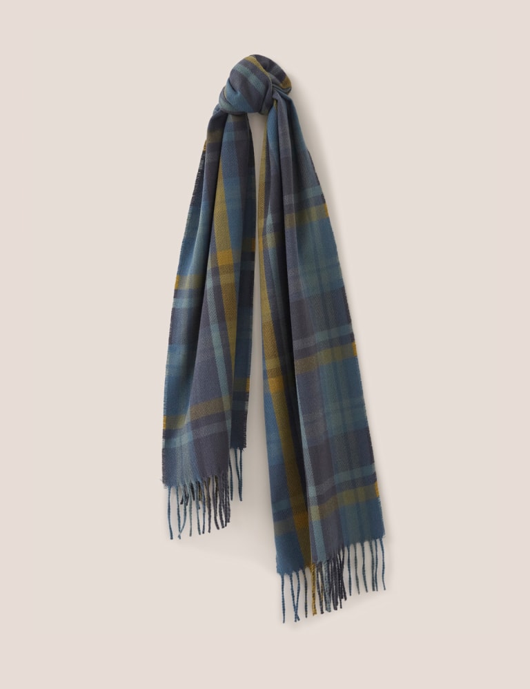 m&s blue scarf