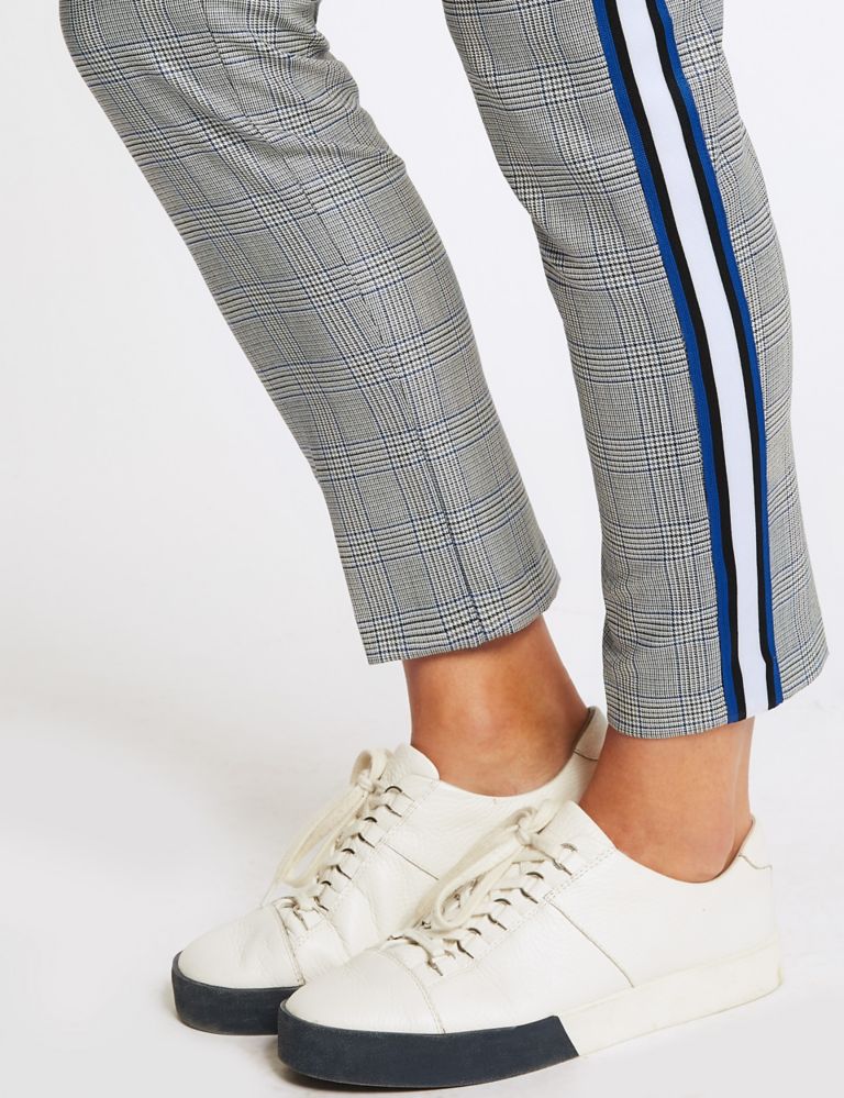 Checked Side Stripe Slim Leg Trousers 6 of 6