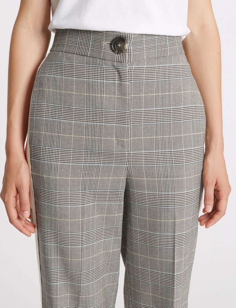 Checked Side Stripe Tapered Leg Trousers 5 of 7