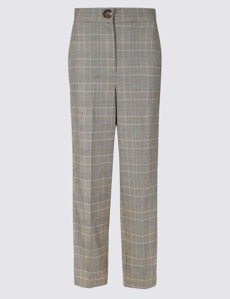 Checked Side Stripe Tapered Leg Trousers 2 of 7