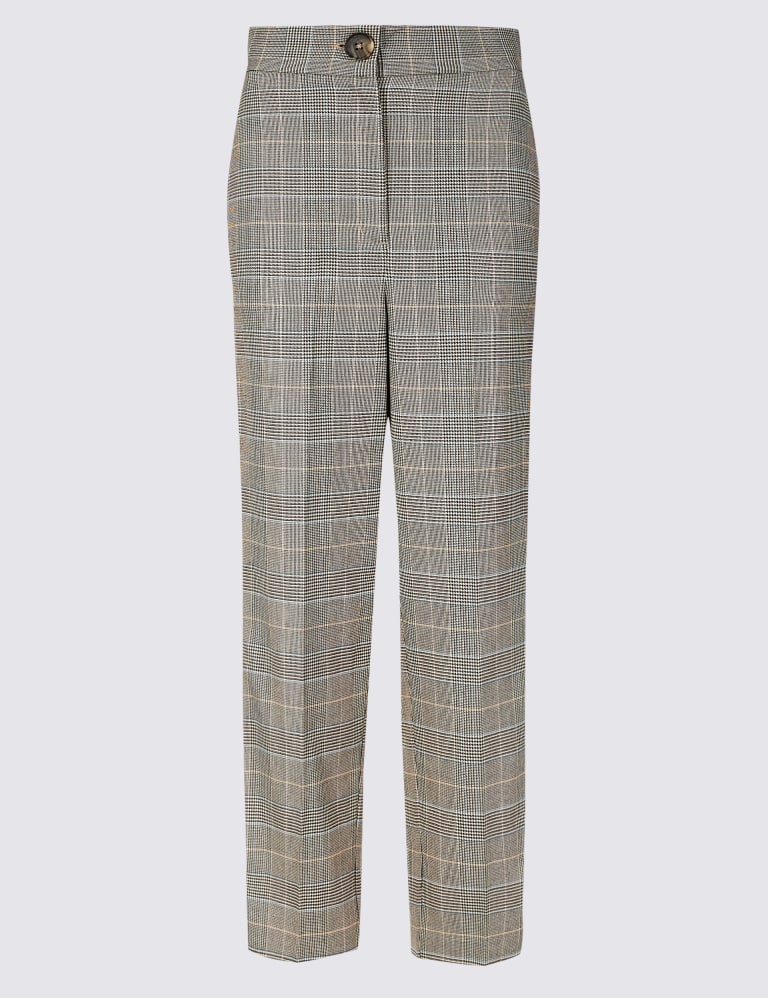 Side stripe sales plaid pants