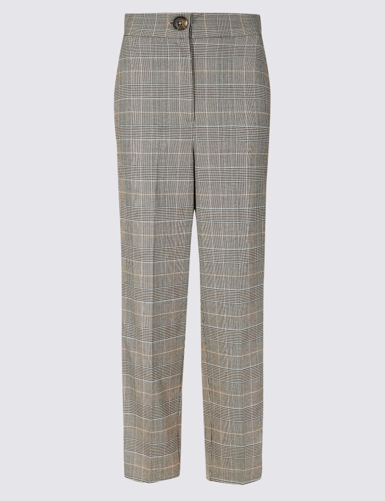 Checked Side Stripe Tapered Leg Trousers 2 of 7