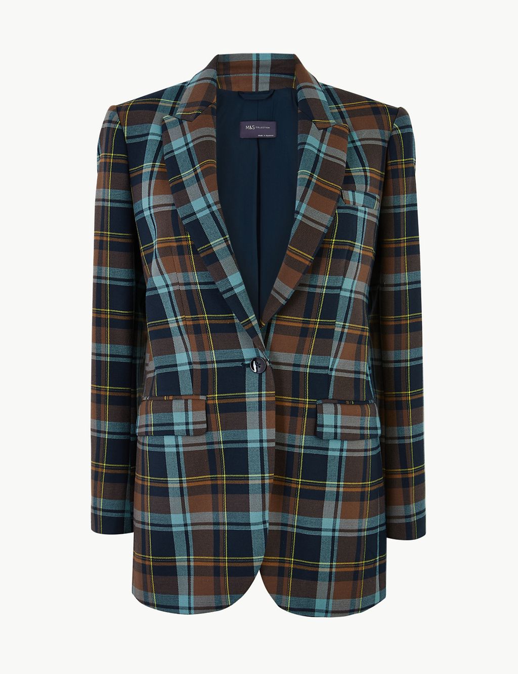 Checked Single Breasted Blazer 1 of 5