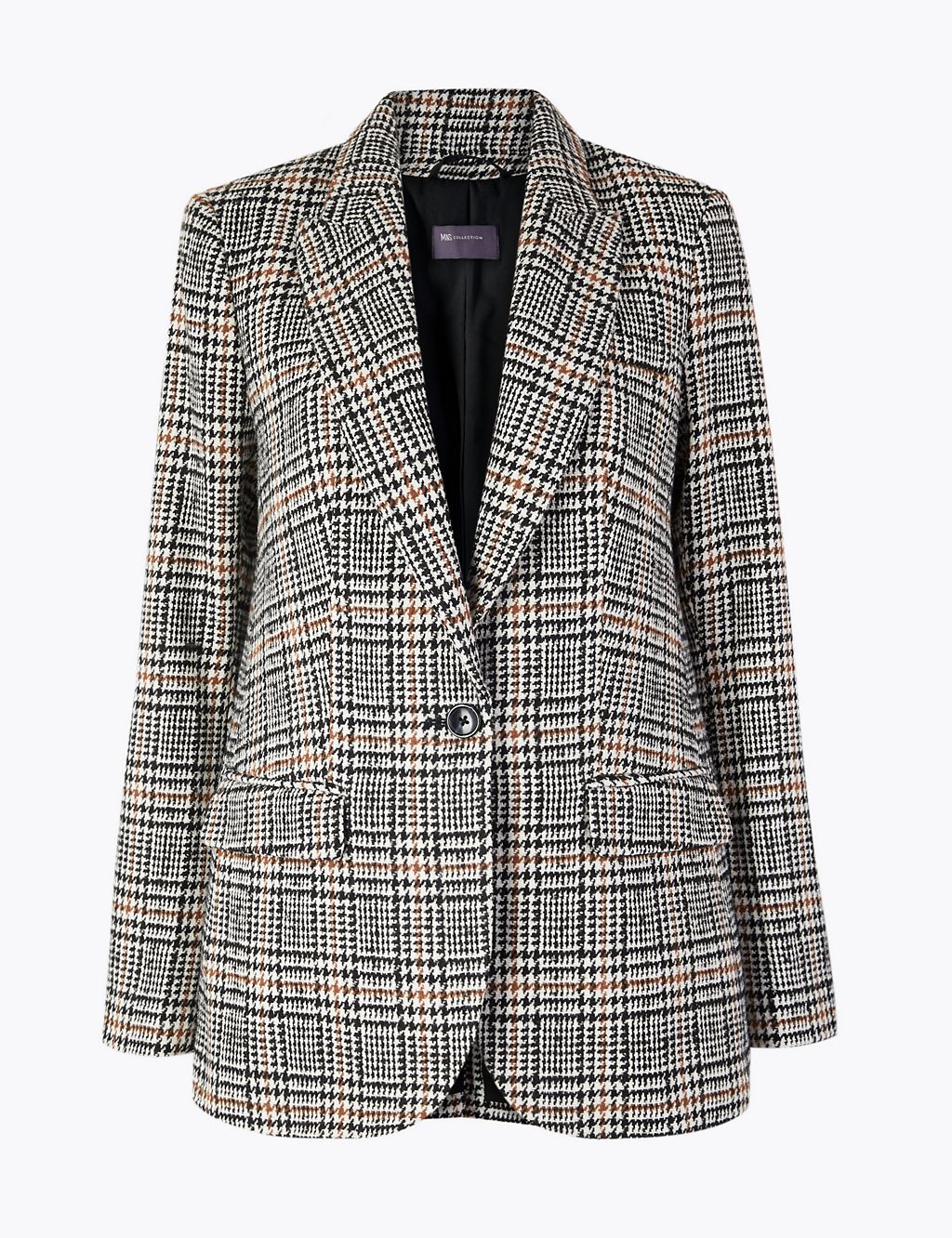 Checked Single Breasted Blazer 1 of 4