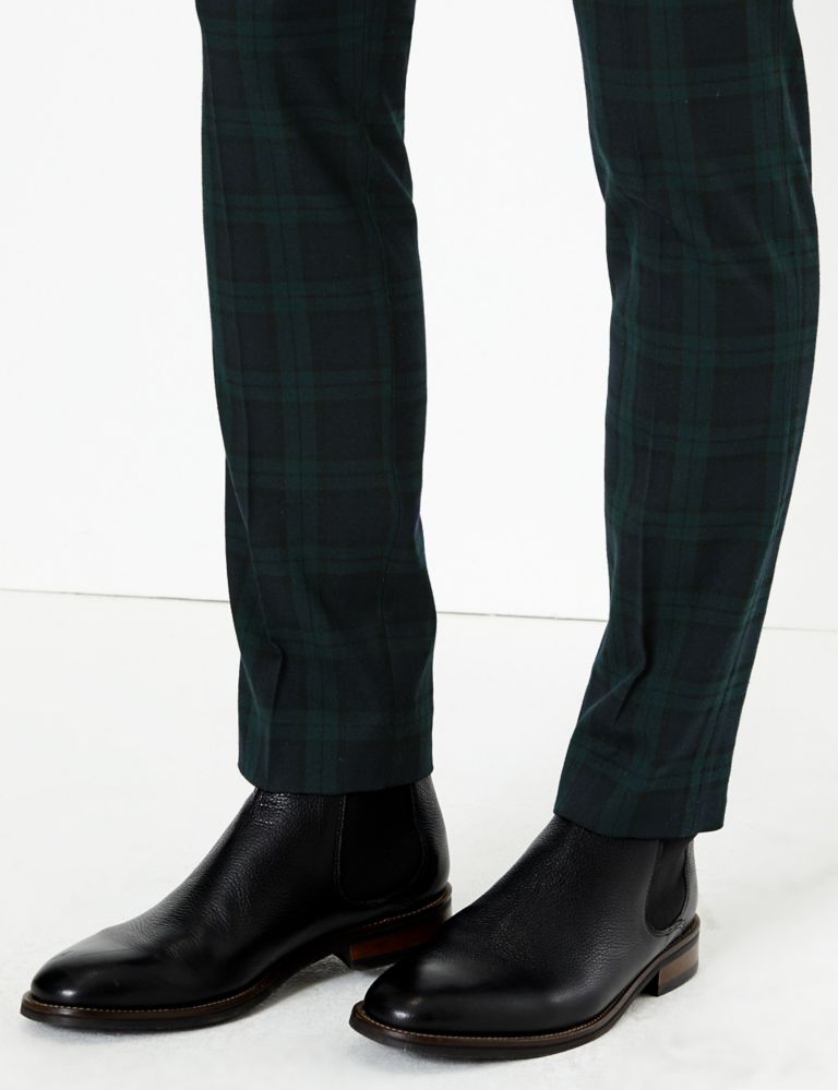 Checked Skinny Fit Trousers with Stretch 5 of 6