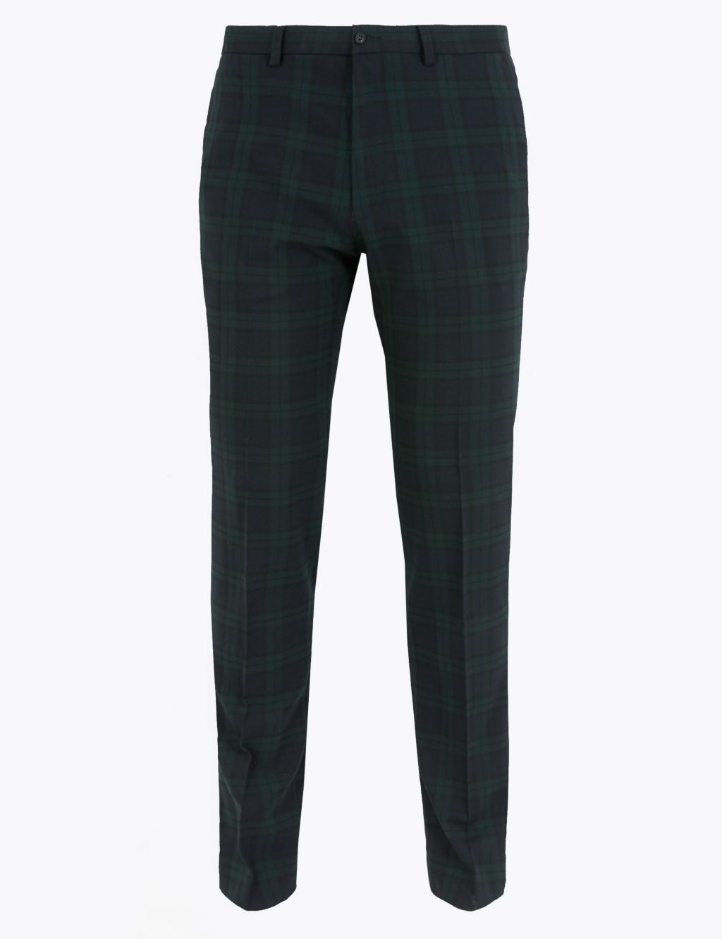 Checked Skinny Fit Trousers with Stretch 1 of 6