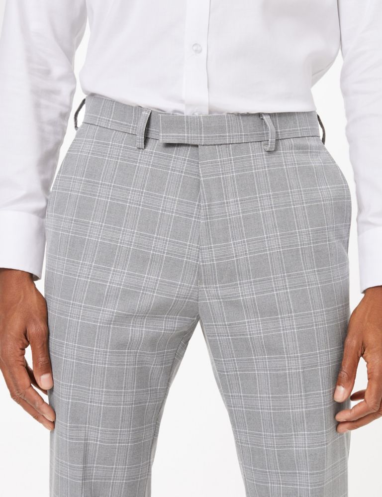 Checked Skinny Fit Trousers 3 of 9