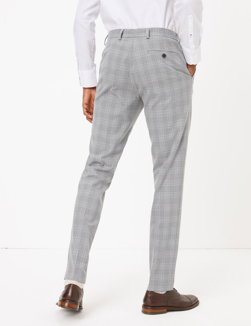 Checked Skinny Fit Trousers 7 of 9