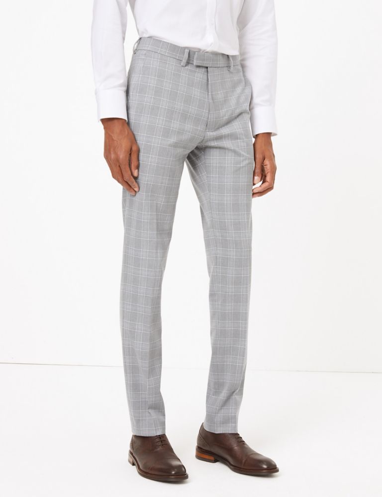 Checked Skinny Fit Trousers 6 of 9
