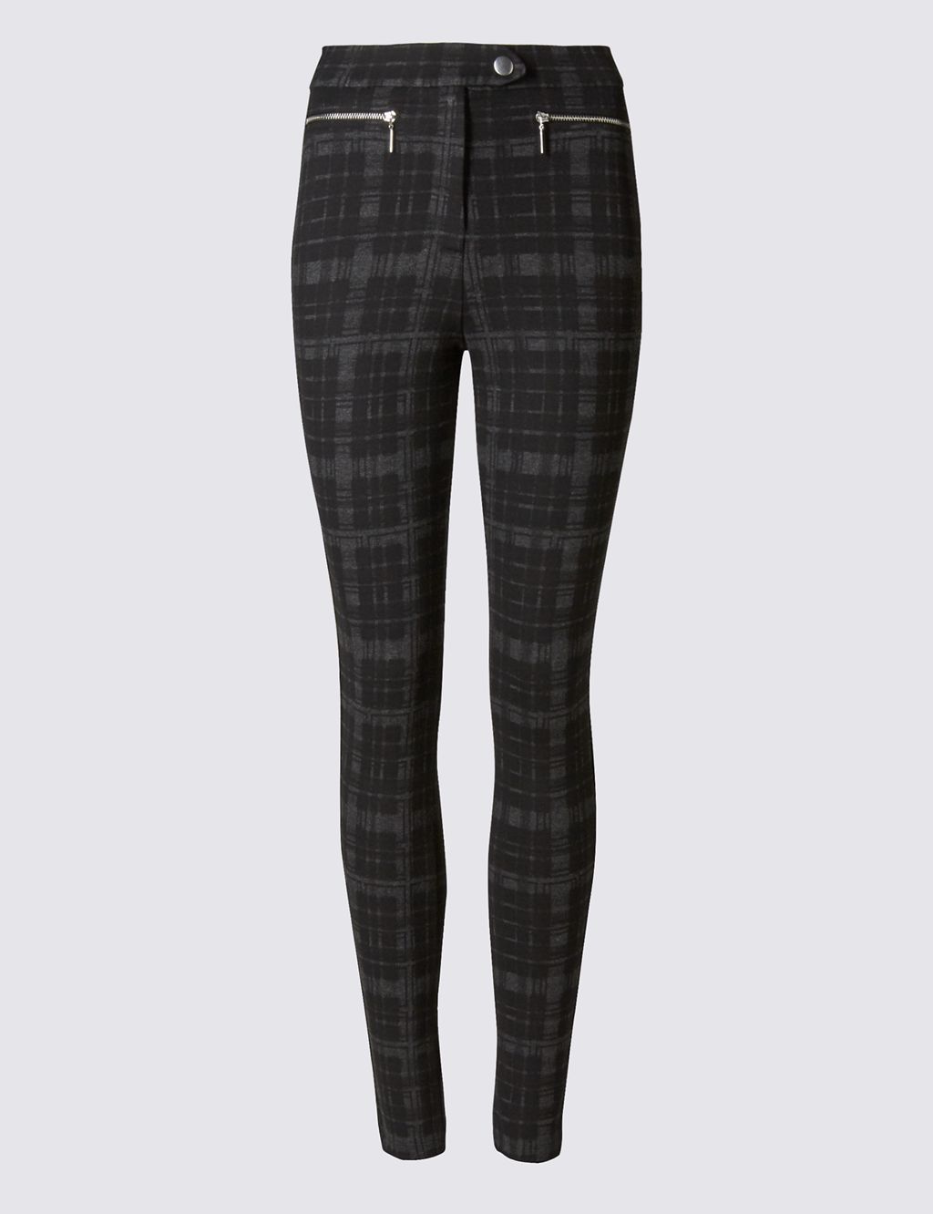 Checked Skinny Leg Trousers 1 of 3
