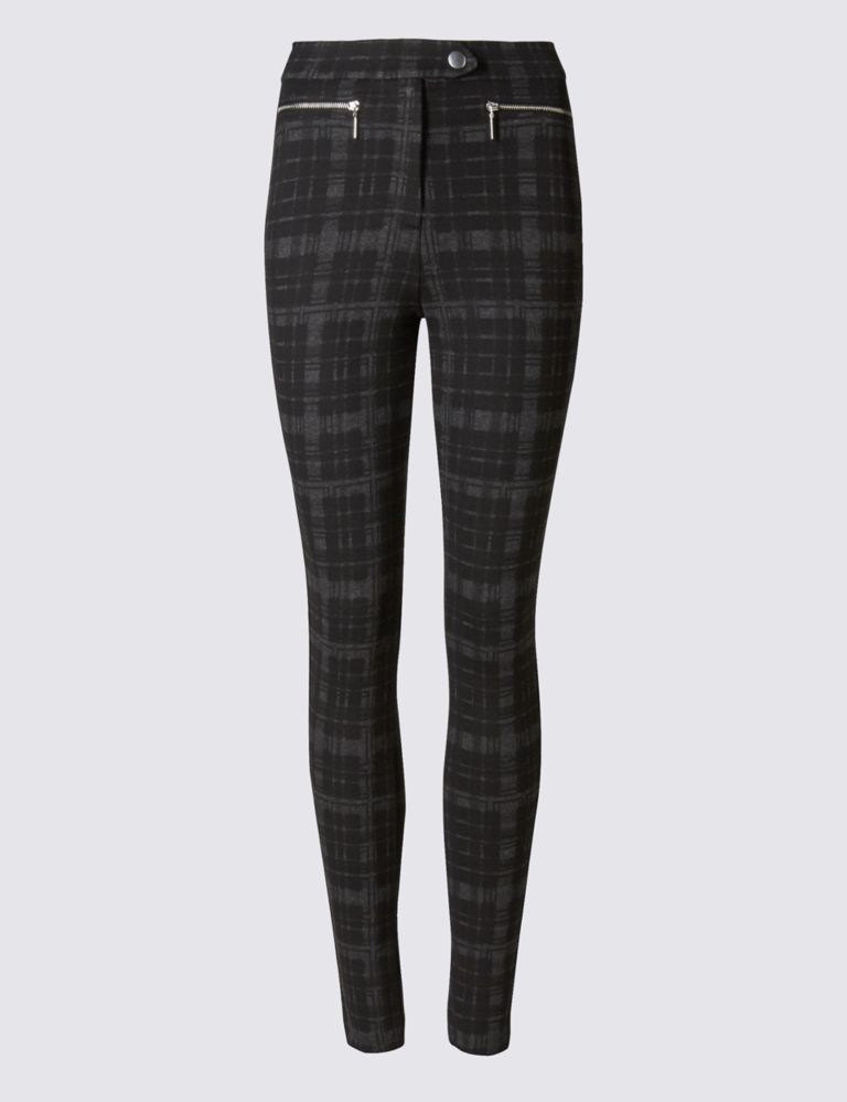 Checked Skinny Leg Trousers 2 of 3