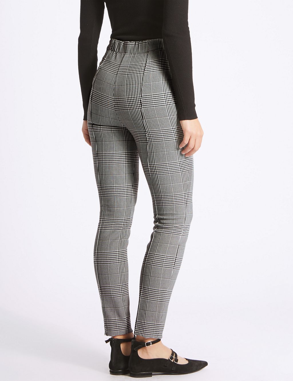 Checked Skinny Leg Trousers 4 of 6