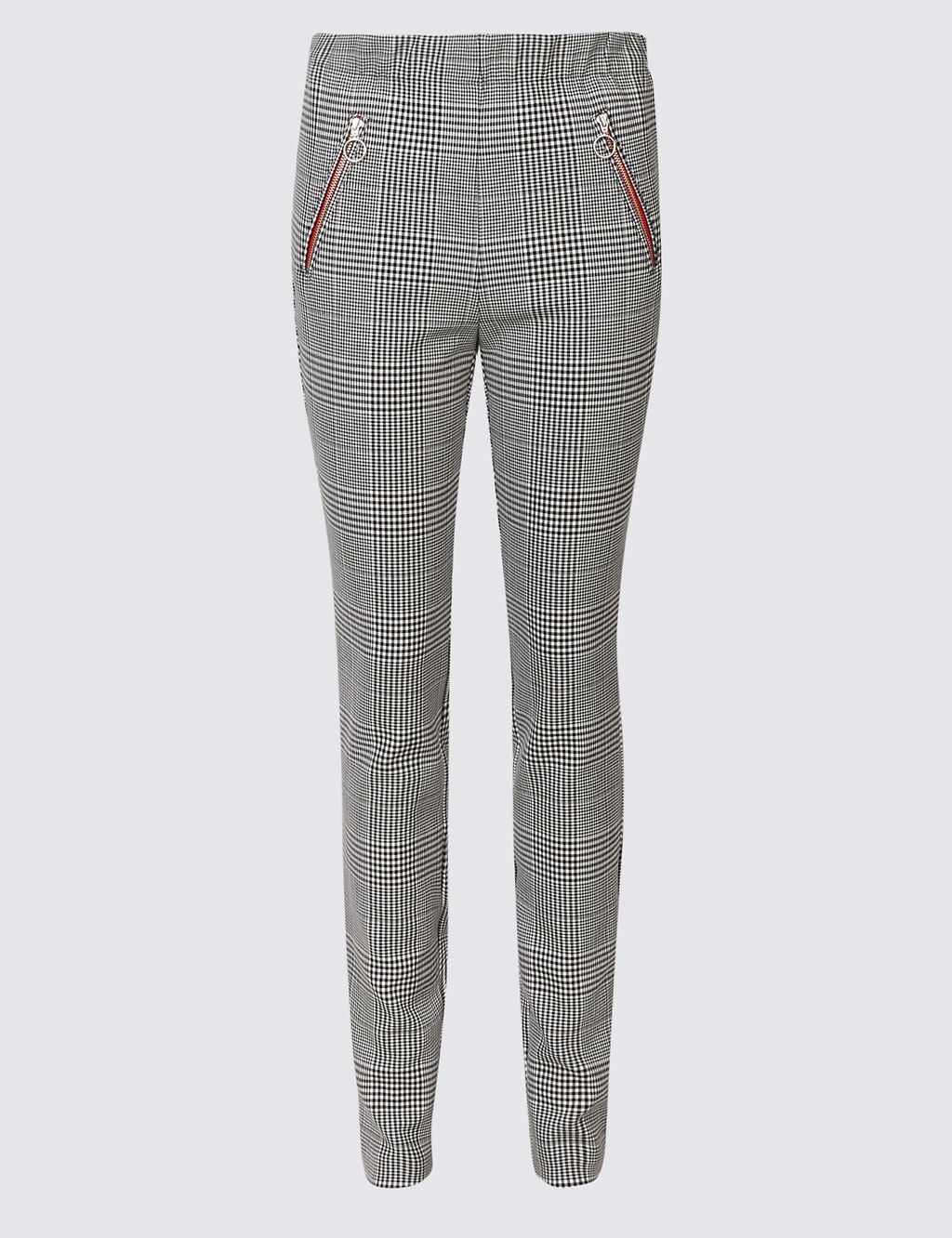 Checked Skinny Leg Trousers 1 of 6