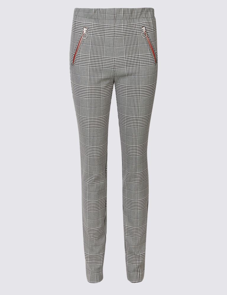 Checked Skinny Leg Trousers 2 of 6