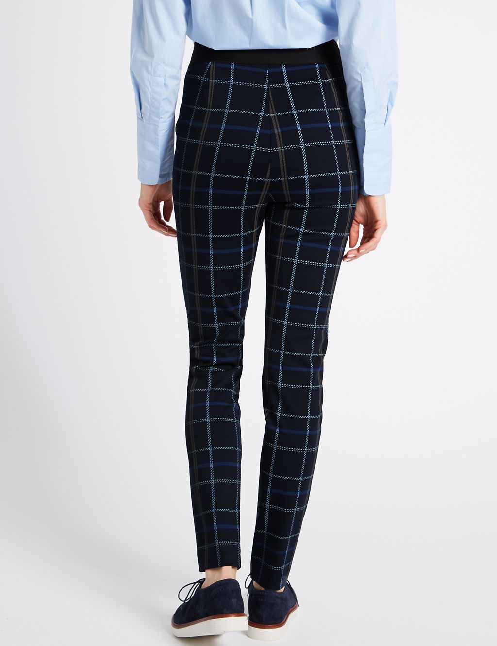 Checked Skinny Leg Trousers 2 of 5