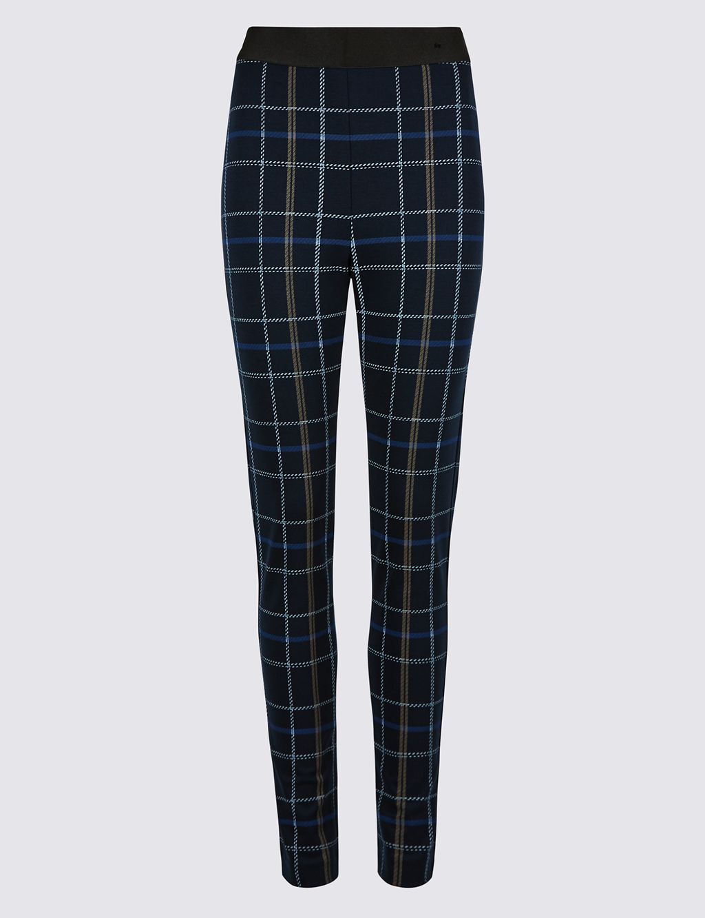 Checked Skinny Leg Trousers 1 of 5