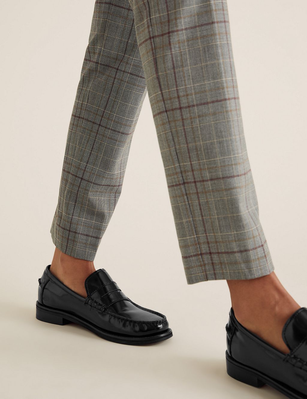 Checked Slim Fit Ankle Grazer Trousers 4 of 6