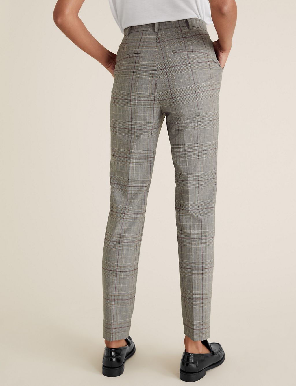 Checked Slim Fit Ankle Grazer Trousers 6 of 6