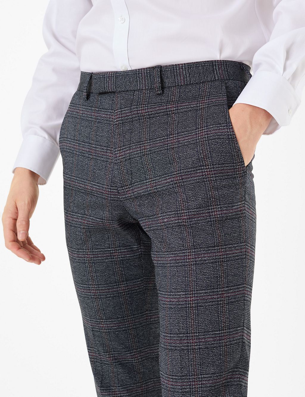 Checked Slim Fit Trousers 2 of 5