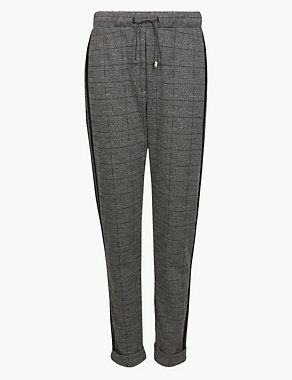 Checked Slim Leg Ankle Grazer Trousers Image 2 of 5
