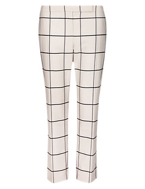 Checked Slim Leg Trousers Image 2 of 4