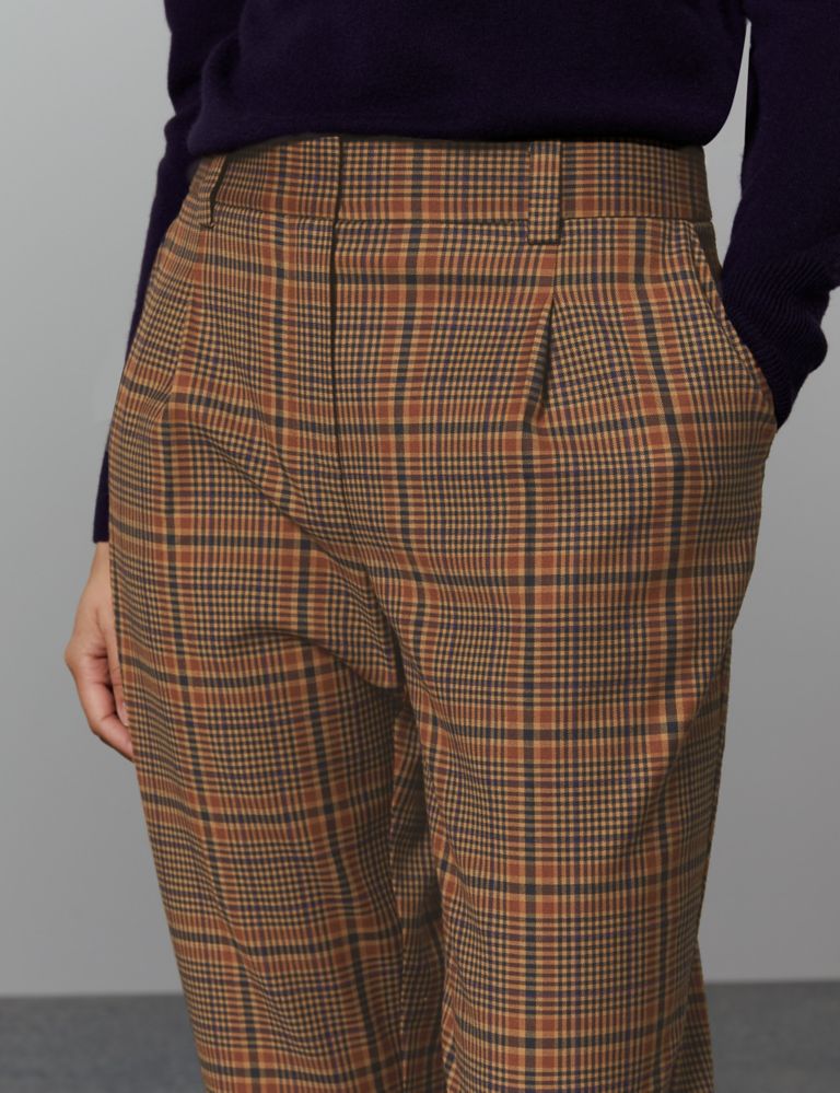 Checked Slim Leg Trousers 4 of 7