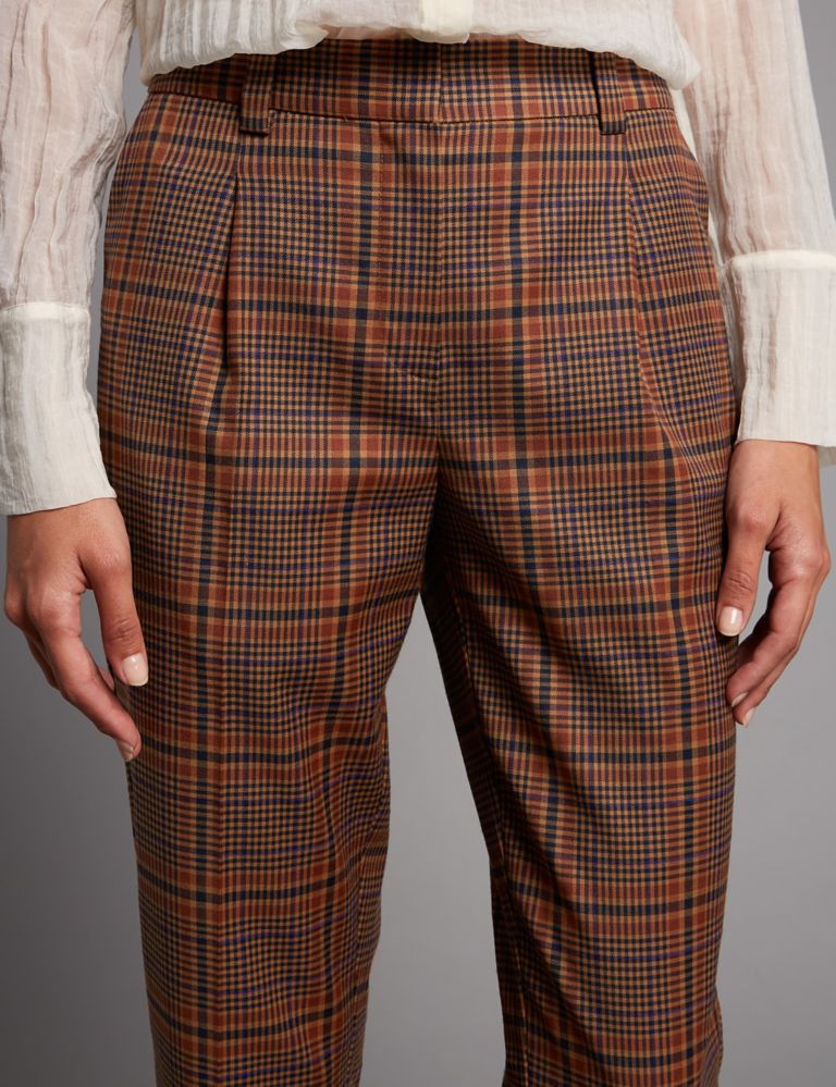 Checked Slim Leg Trousers 5 of 7