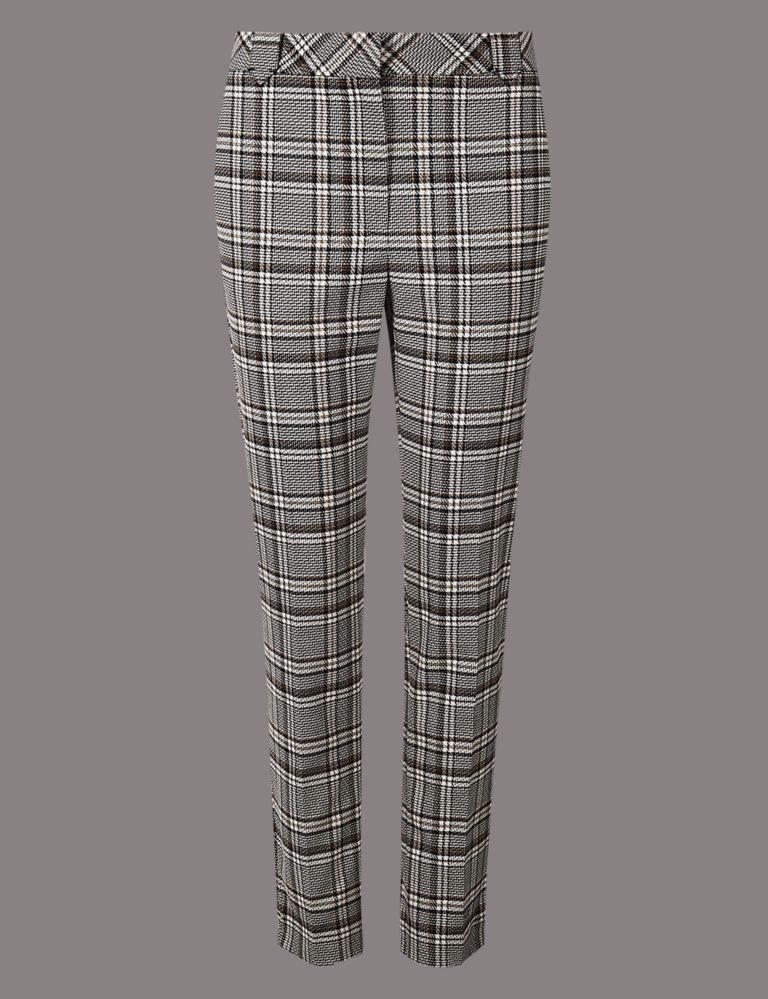 Checked Slim Leg Trousers 2 of 6