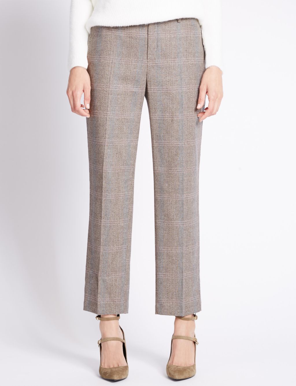 Checked Slim Leg Trousers 3 of 4