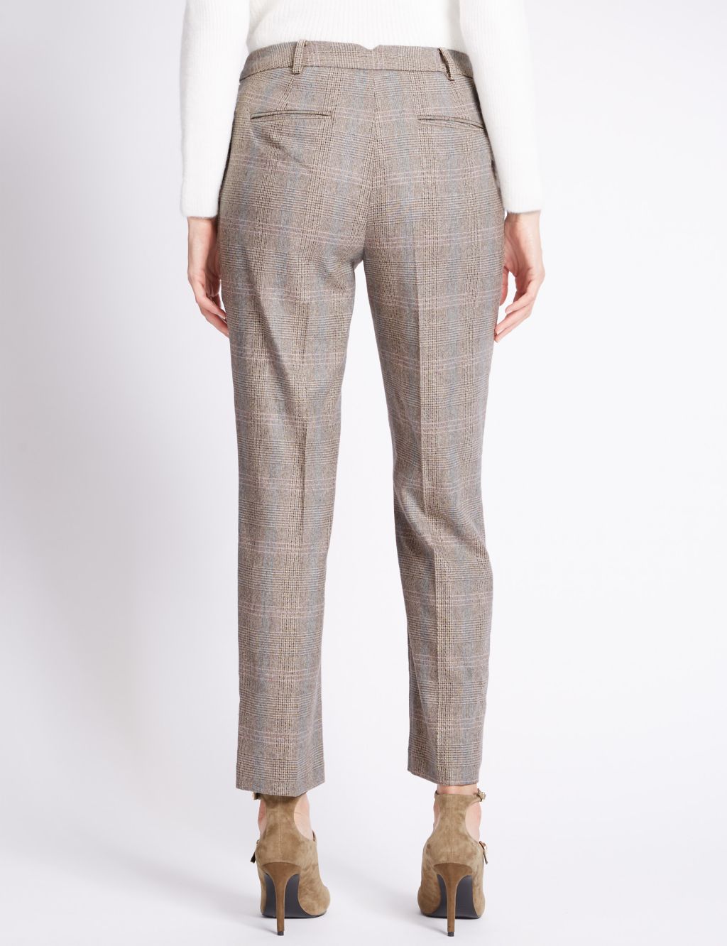 Checked Slim Leg Trousers 2 of 4