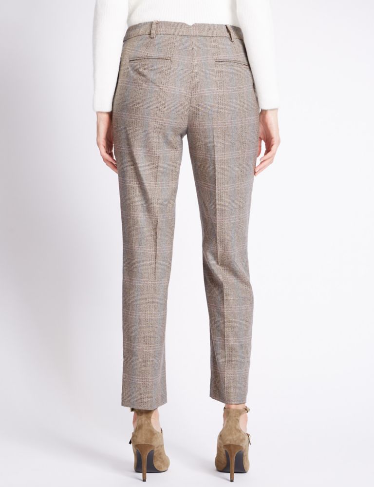 Checked Slim Leg Trousers 3 of 4