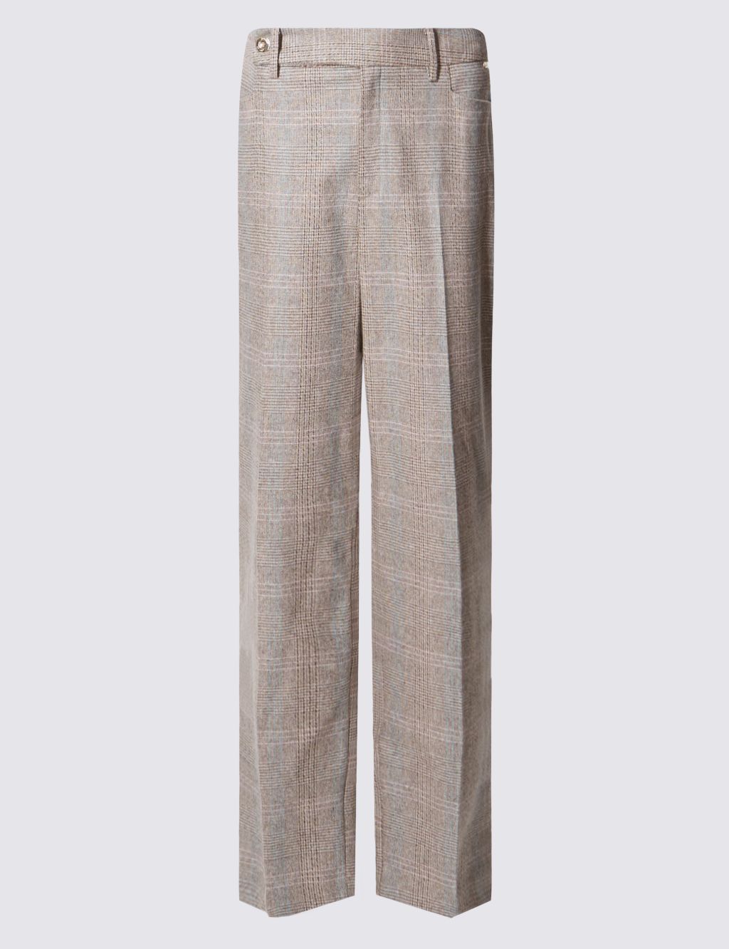 Checked Slim Leg Trousers 1 of 4