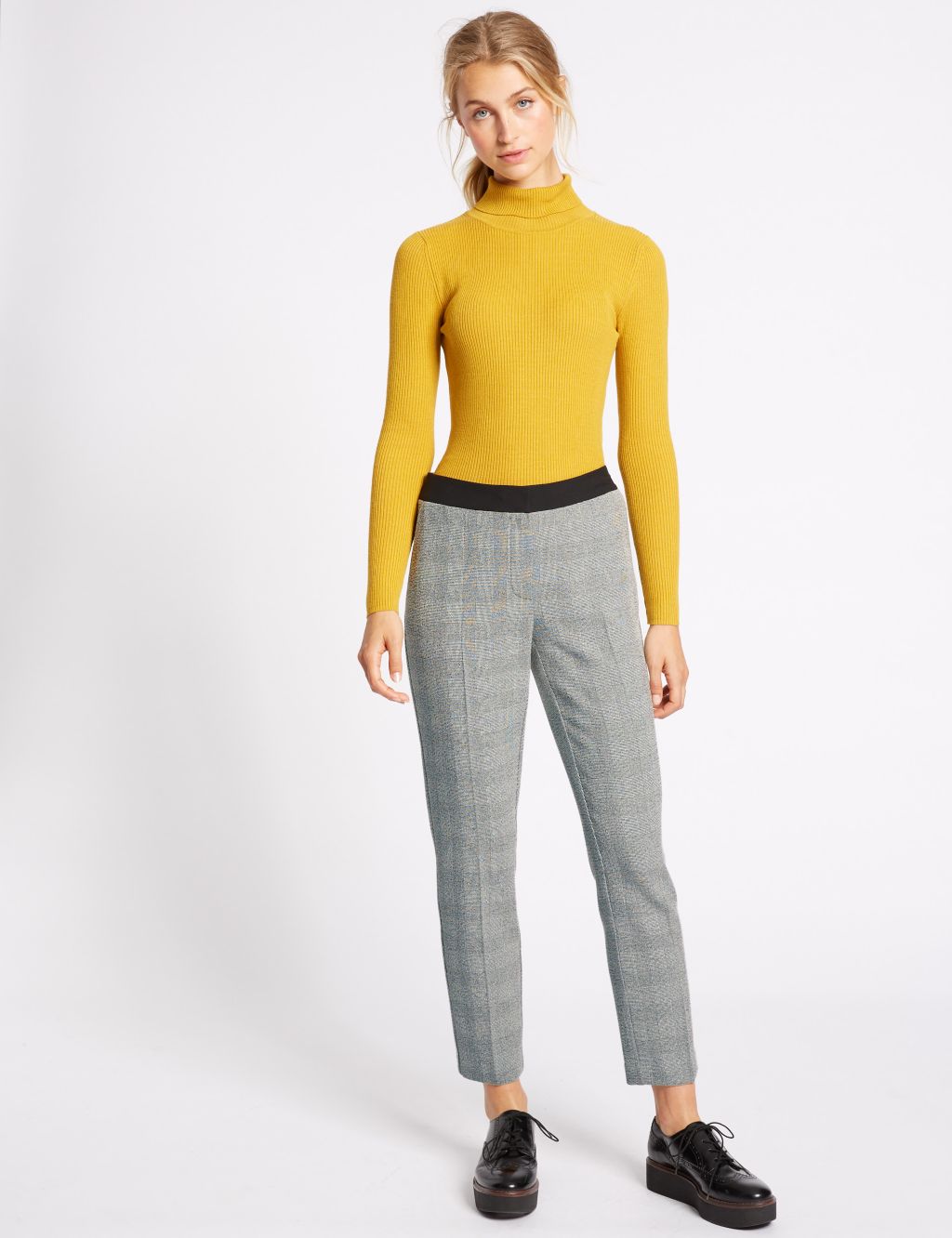 Checked Slim Leg Trousers 3 of 7