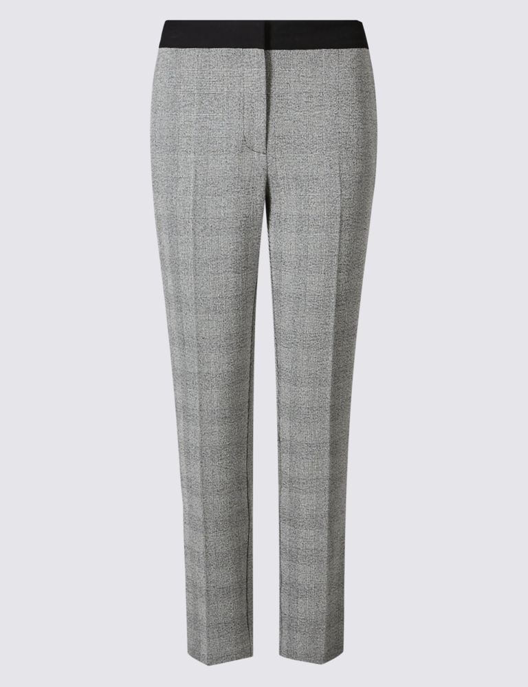 Checked Slim Leg Trousers 2 of 7