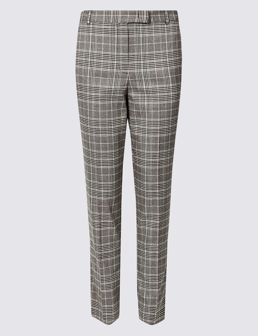 Checked Slim Leg Trousers 1 of 7